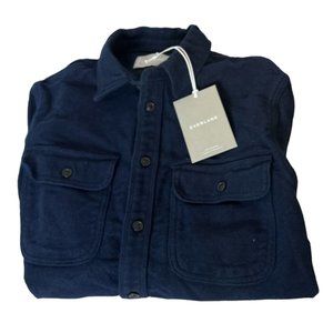 Everlane Corduroy Button Down Navy Blue Size Small  Craftsman Utility Cozy